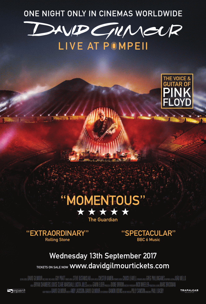 David Gilmour v Pompejích - Plagáty