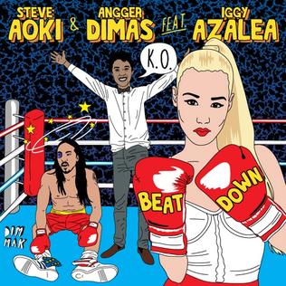 Iggy Azalea feat. Steve Aoki - Beat Down - Plakate