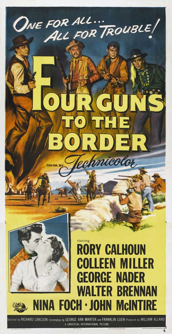 Four Guns to the Border - Posters