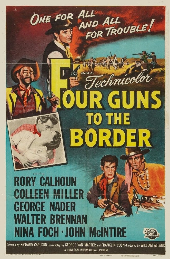 Four Guns to the Border - Posters