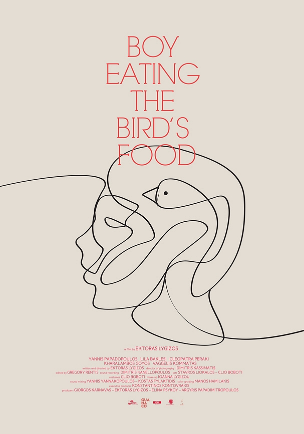 Boy Eating the Bird's Food - Posters
