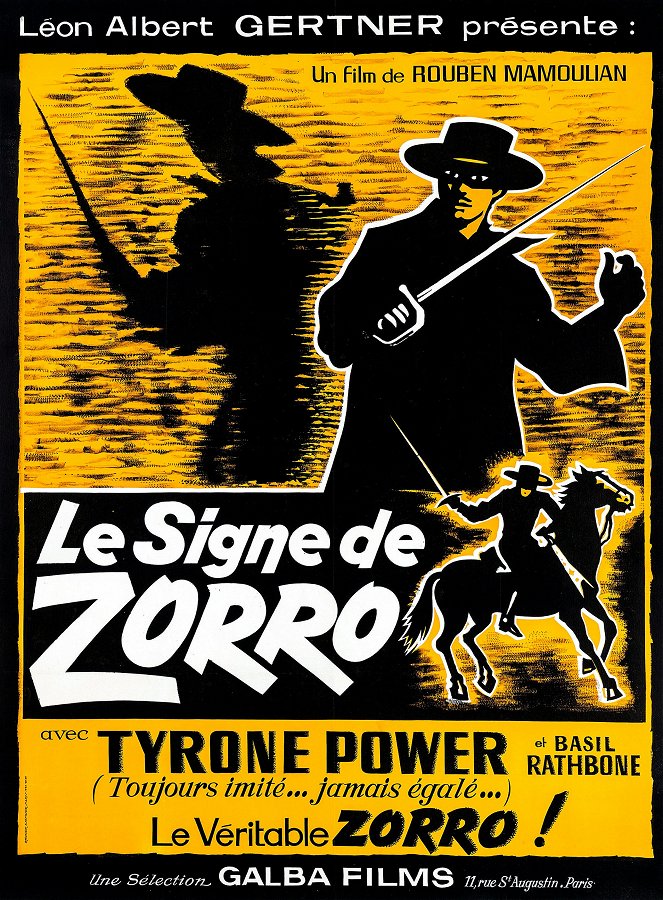 Le Signe de Zorro - Affiches