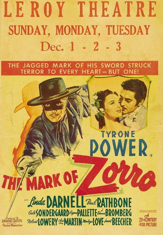 Zorro pomstiteľ - Plagáty