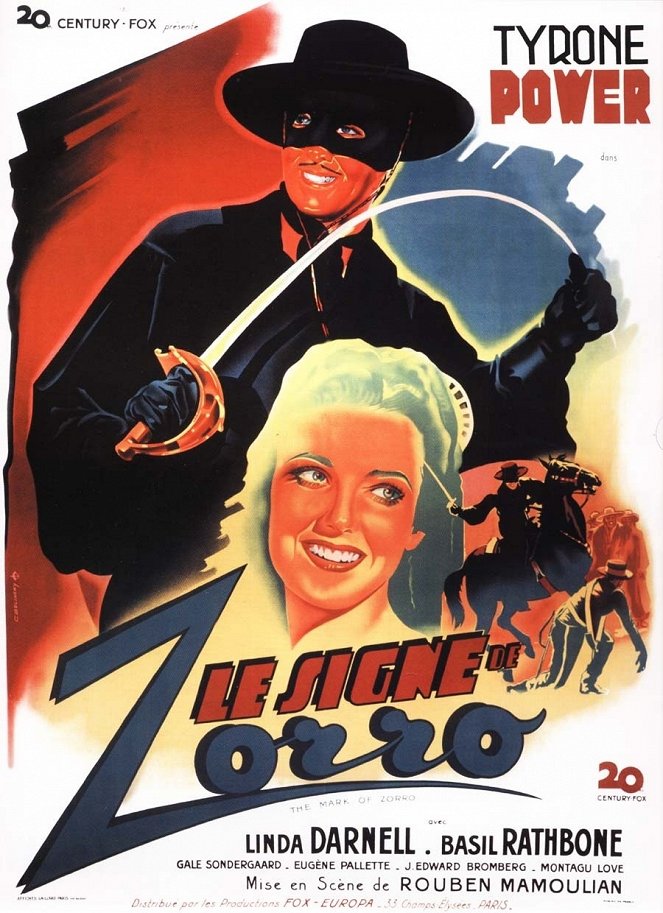 Le Signe de Zorro - Affiches