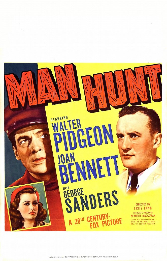 Man Hunt - Plakaty