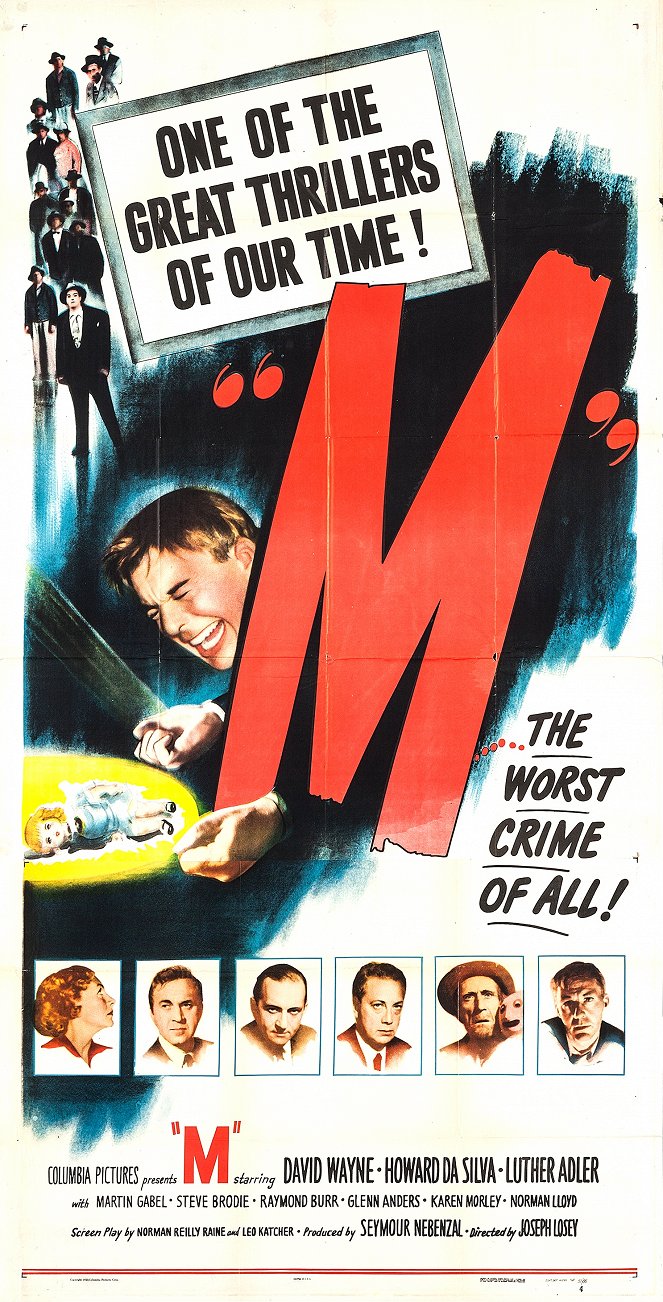 M de moordenaar - Posters