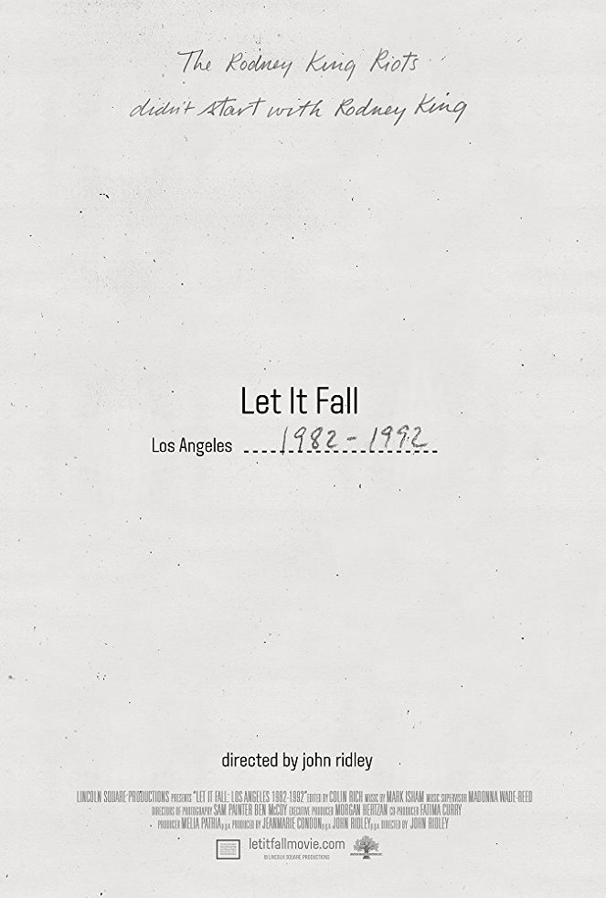 Let It Fall: Los Angeles 1982-1992 - Affiches