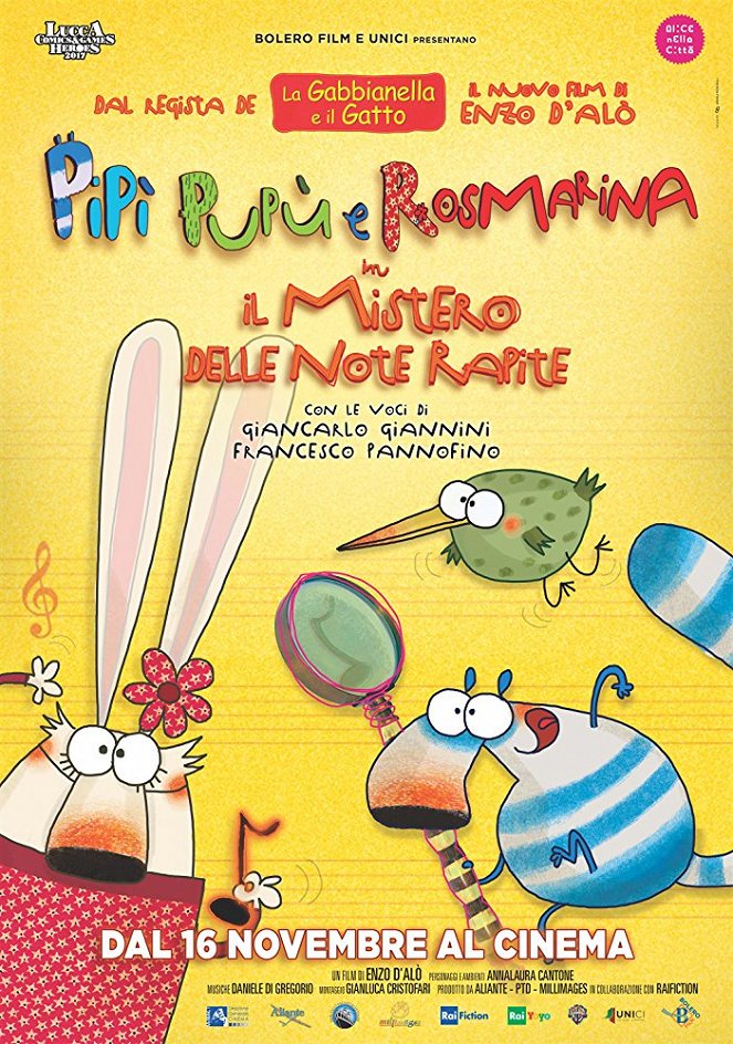 Pipi, Pupu & Rosemary: the Mystery of the Stolen Notes - Affiches