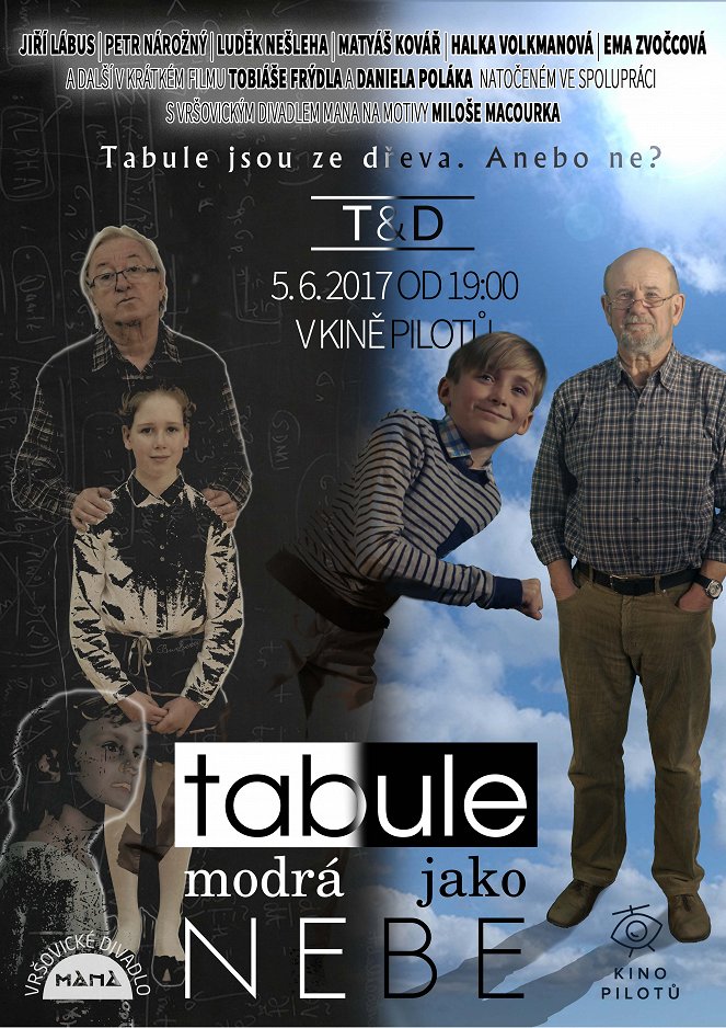 Tabule modrá jako nebe - Plakáty