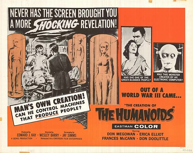 Creation of humanoids - Affiches