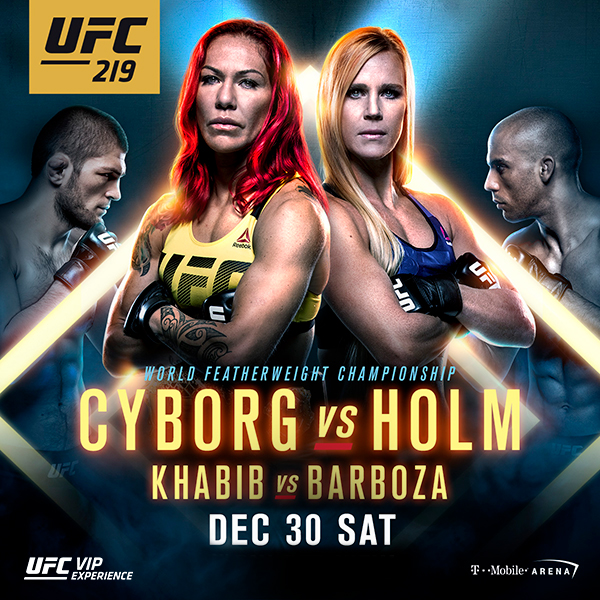 UFC 219: Cyborg vs. Holm - Carteles