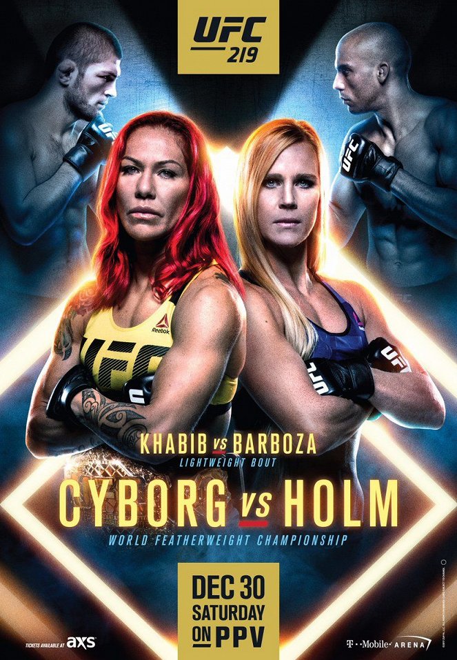 UFC 219: Cyborg vs. Holm - Carteles