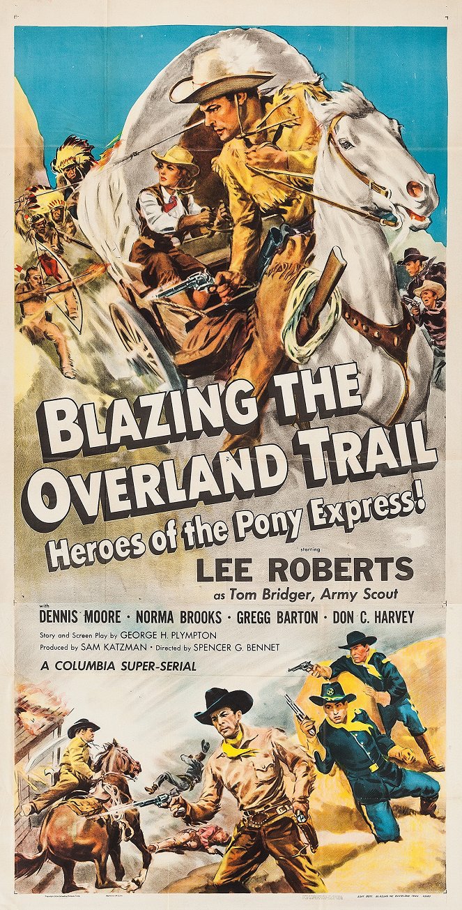 Blazing the Overland Trail - Carteles