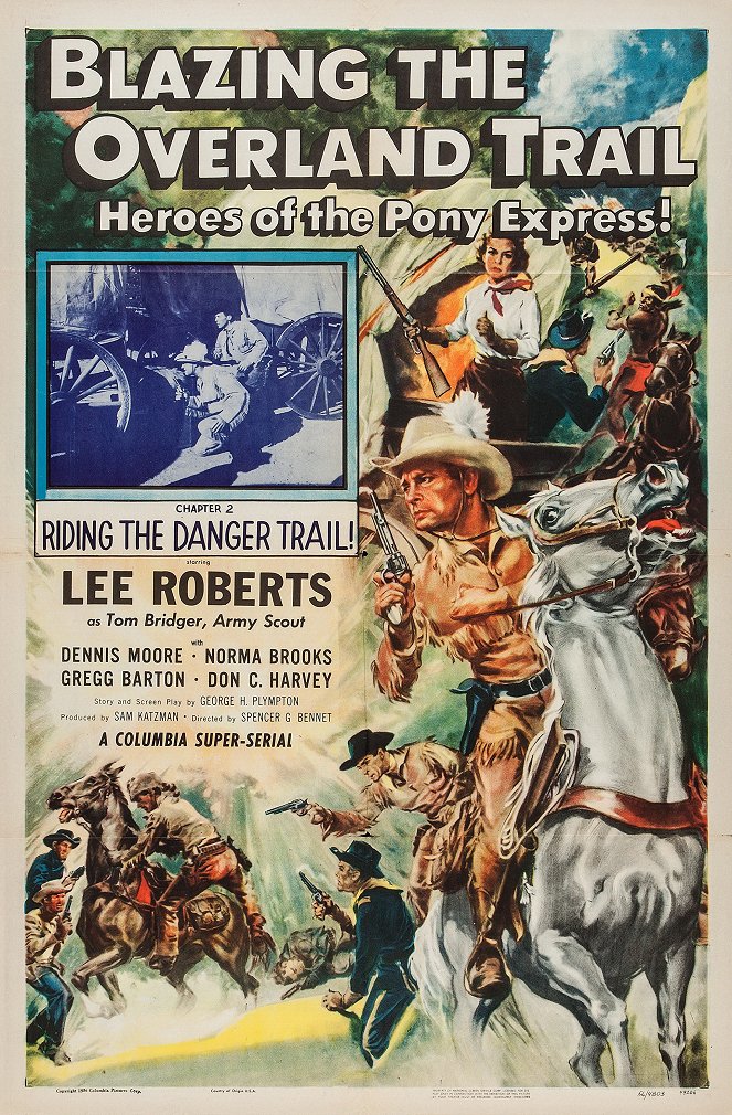 Blazing the Overland Trail - Affiches