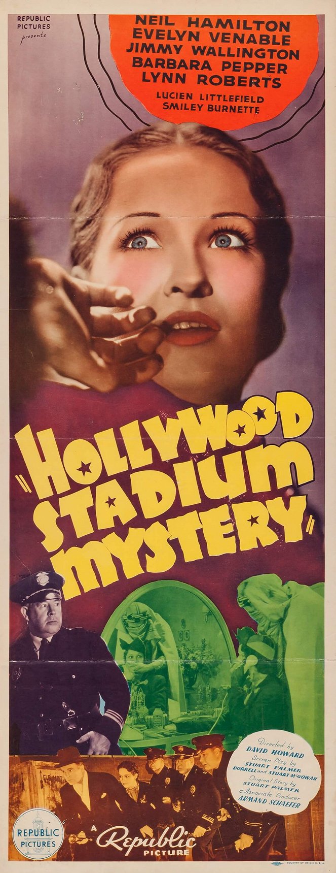 Hollywood Stadium Mystery - Affiches