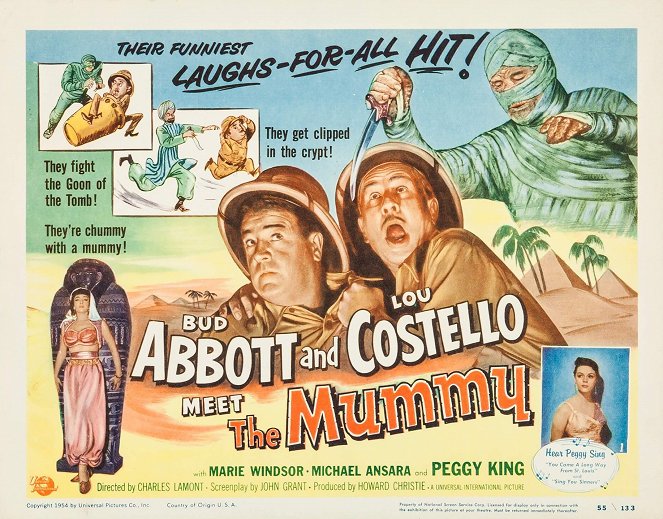 Abbott y Costello contra la momia - Carteles