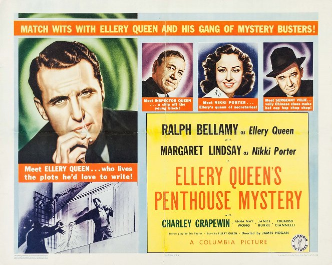 Ellery Queen's Penthouse Mystery - Plakate
