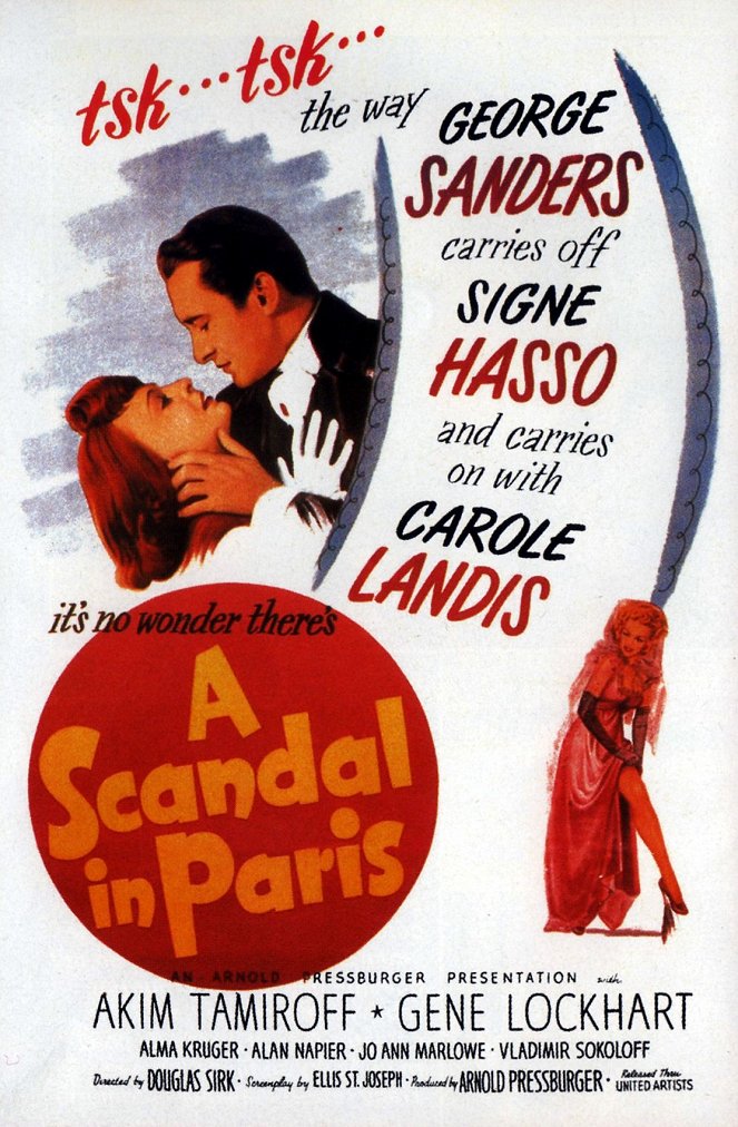 A Scandal in Paris - Cartazes