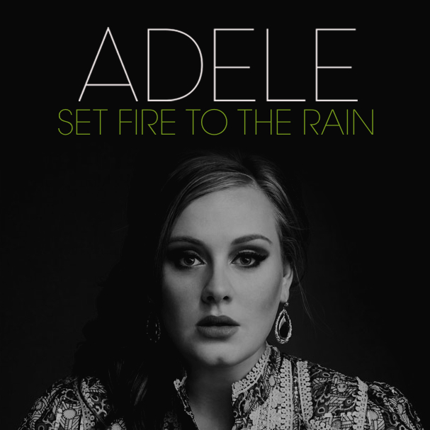 Adele - Set Fire to the Rain - Carteles