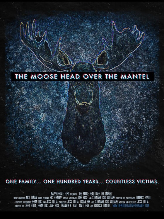 The Moose Head Over The Mantel - Posters