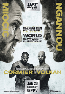 UFC 220: Miocic vs. Ngannou - Carteles