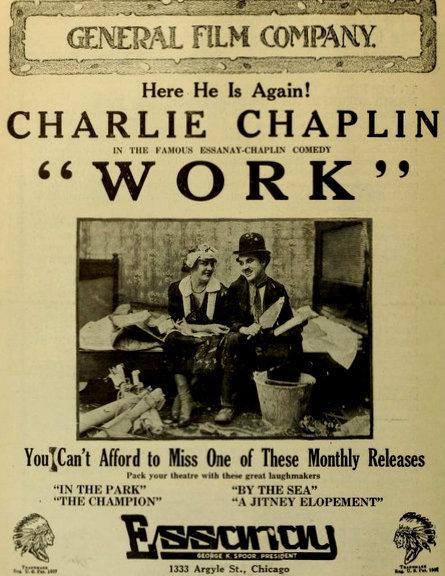 Chaplin lepičem tapet - Plagáty