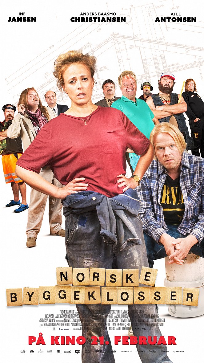 Norske byggeklosser - Plakaty
