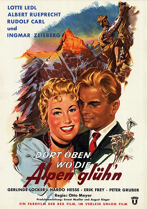 Dort oben, wo die Alpen glühen - Affiches