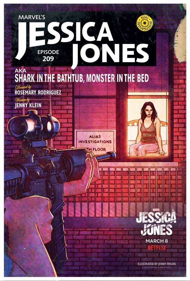 Jessica Jones - AKA Shark in the Bathtub, Monster in the Bed - Carteles