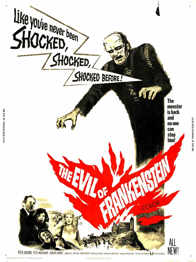 The Evil of Frankenstein - Posters