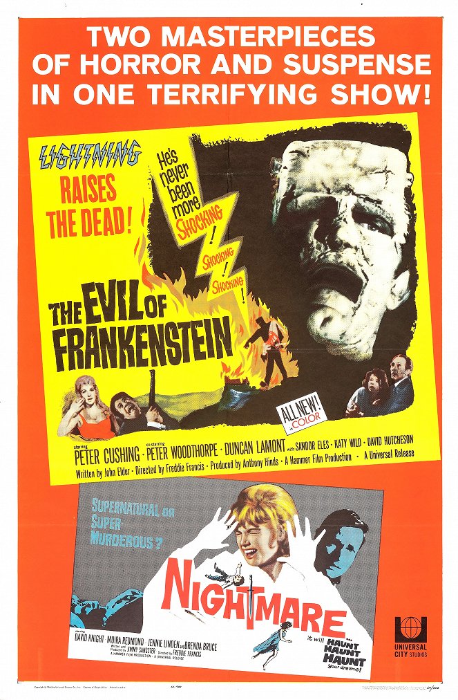 The Evil of Frankenstein - Posters