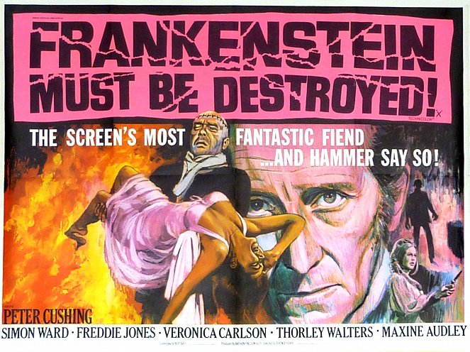Frankenstein Must Be Destroyed - Cartazes