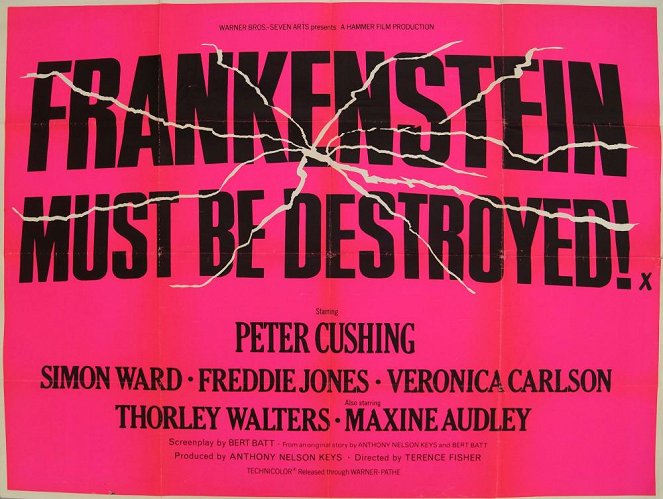 Frankenstein Must Be Destroyed - Plakate