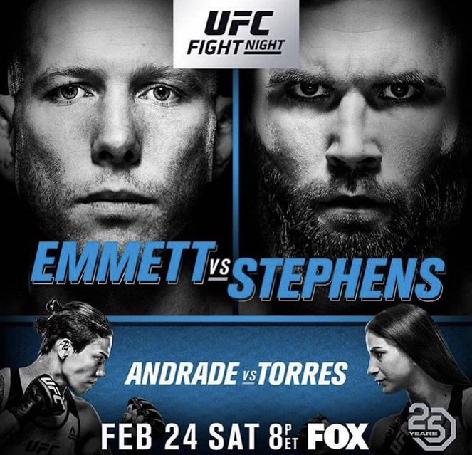 UFC on Fox: Emmett vs. Stephens - Carteles