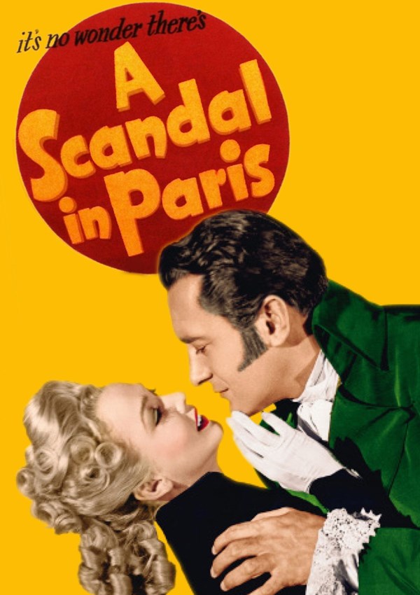 A Scandal in Paris - Cartazes