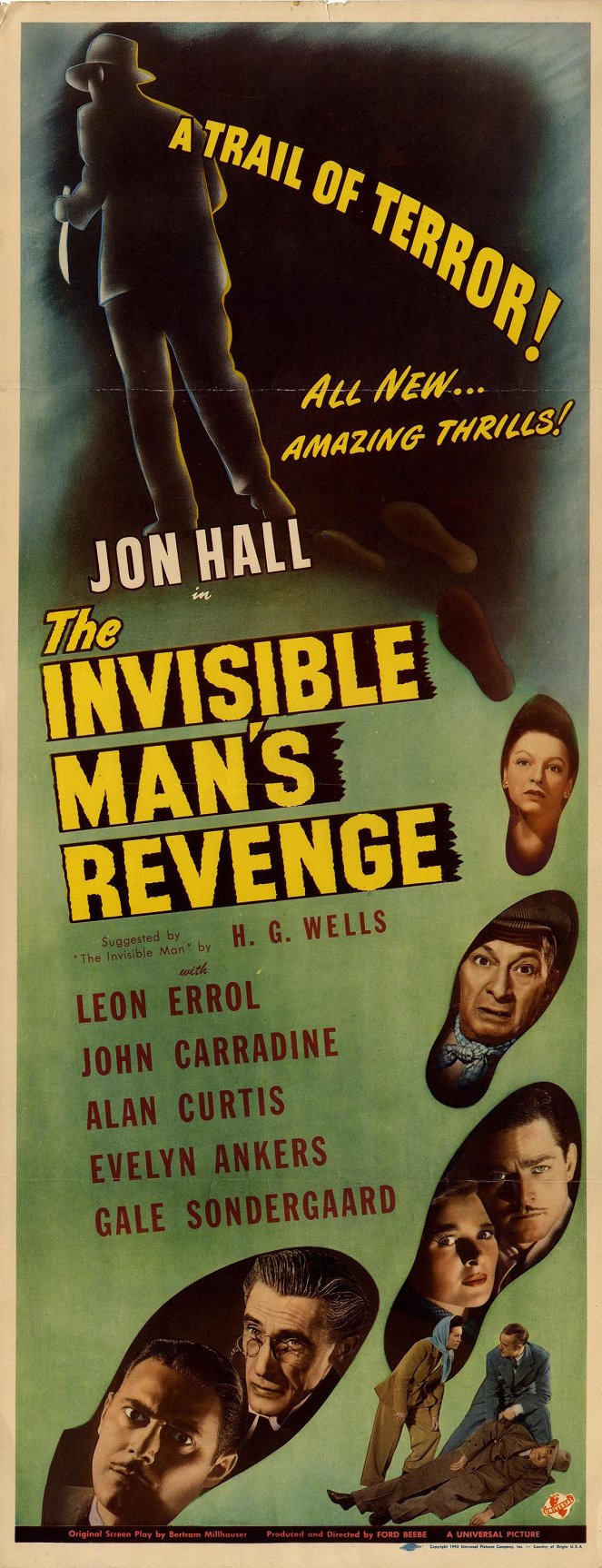 La Vengeance de l'homme invisible - Affiches