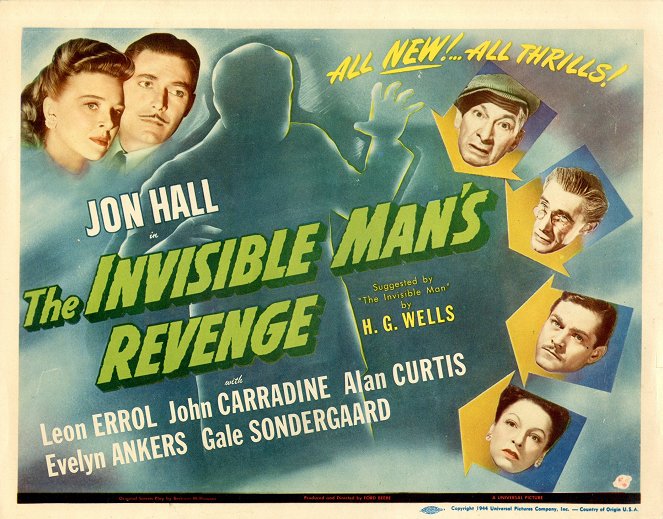 The Invisible Man's Revenge - Plakátok