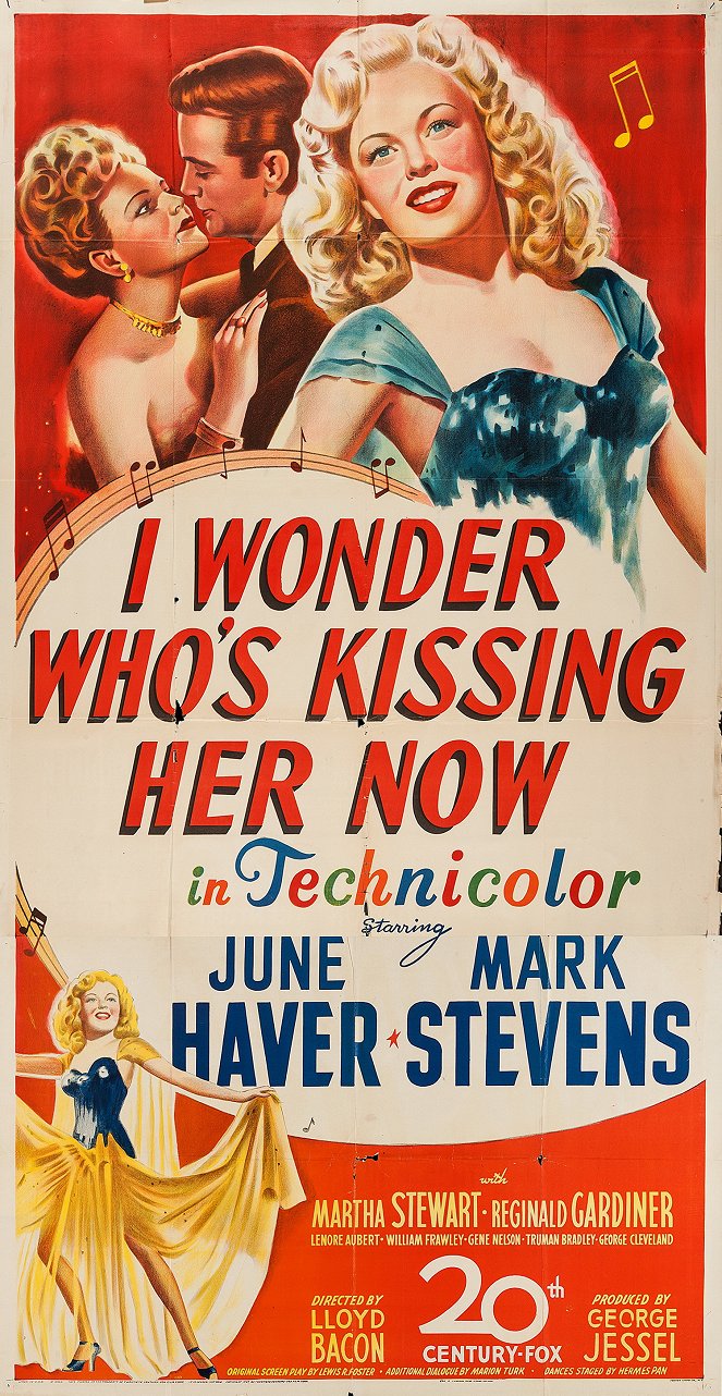 I Wonder Who's Kissing Her Now - Affiches