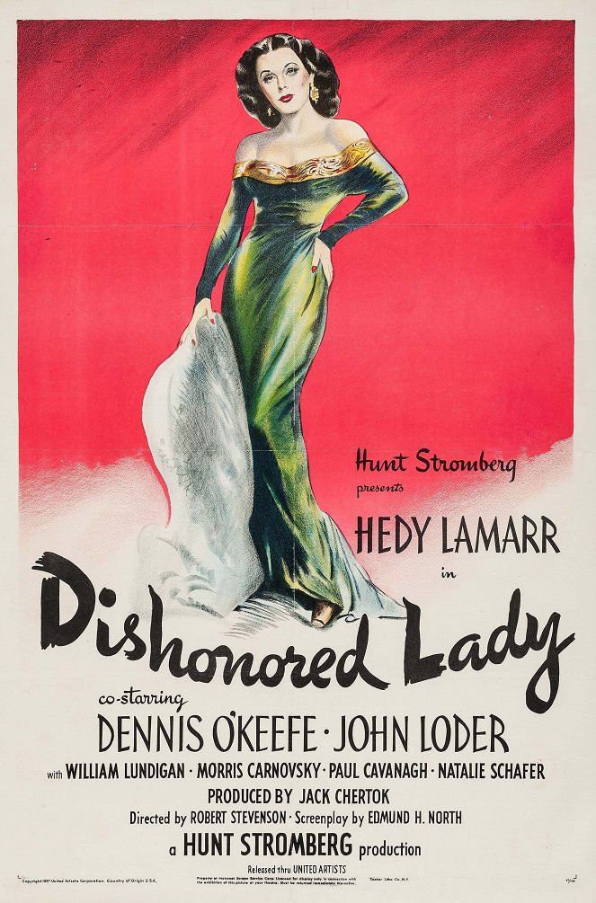 Dishonored Lady - Plakaty