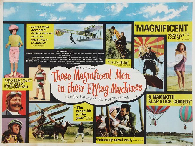 Báječní muži na létajících strojích - Plakáty