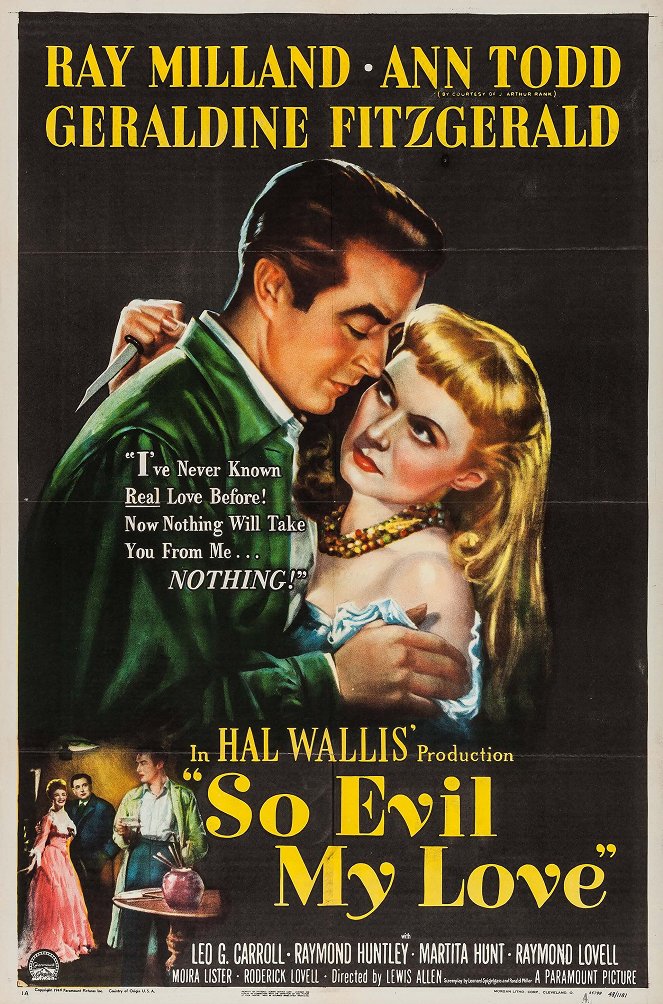 So Evil My Love - Posters