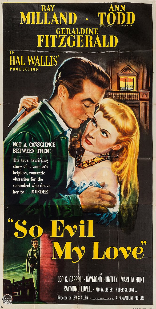 So Evil My Love - Posters