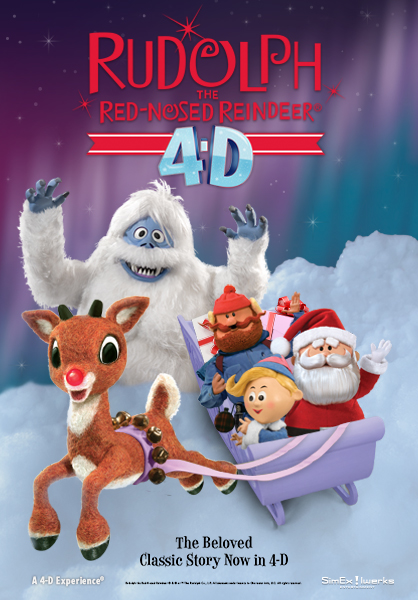 Rudolph the Red-Nosed Reindeer 4D Attraction - Cartazes