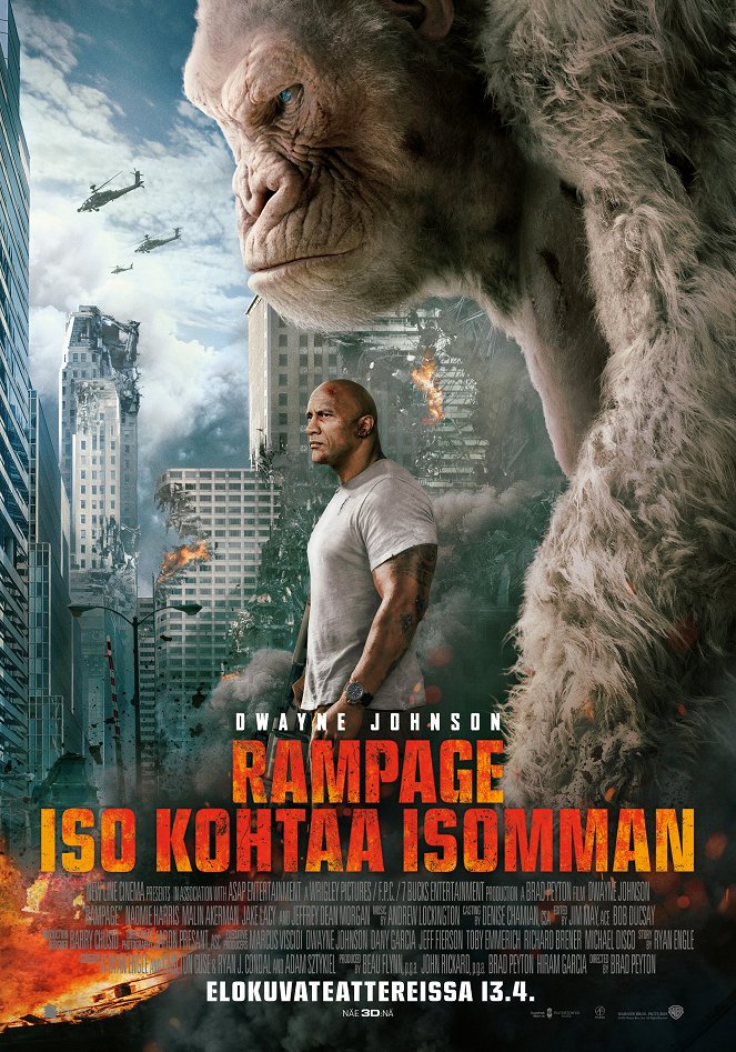 Rampage: Iso Kohtaa Isomman - Julisteet