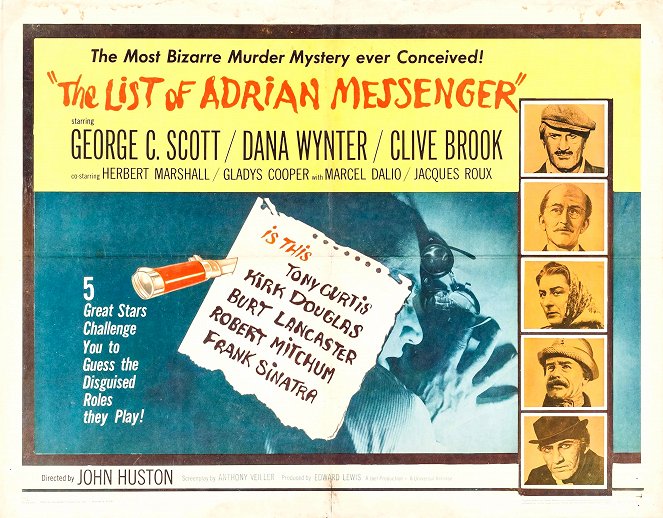 The List of Adrian Messenger - Cartazes