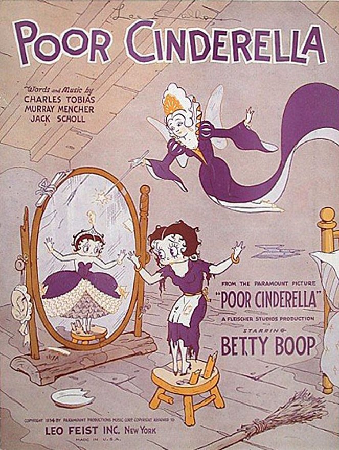 Betty Boop pauvre cendrillon - Affiches