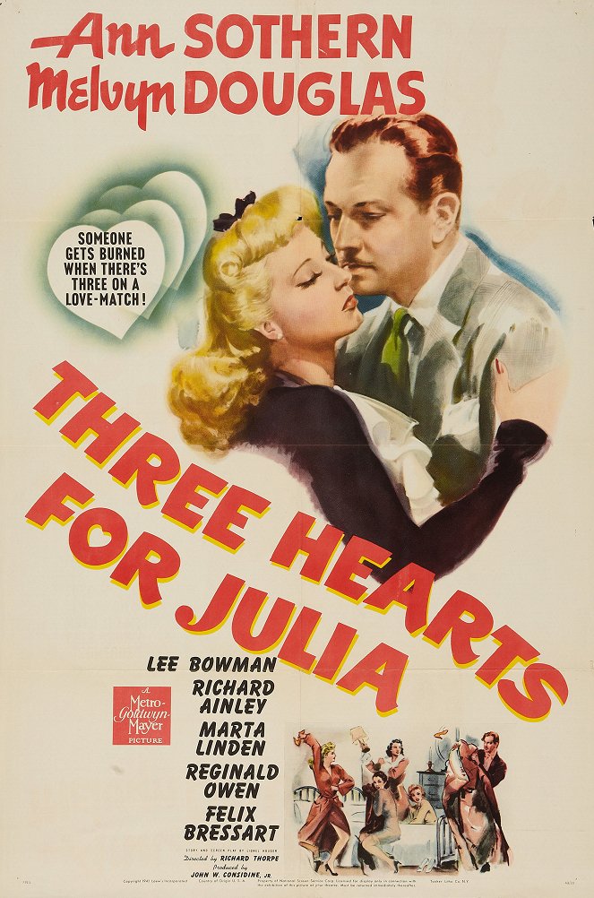 Three Hearts for Julia - Julisteet