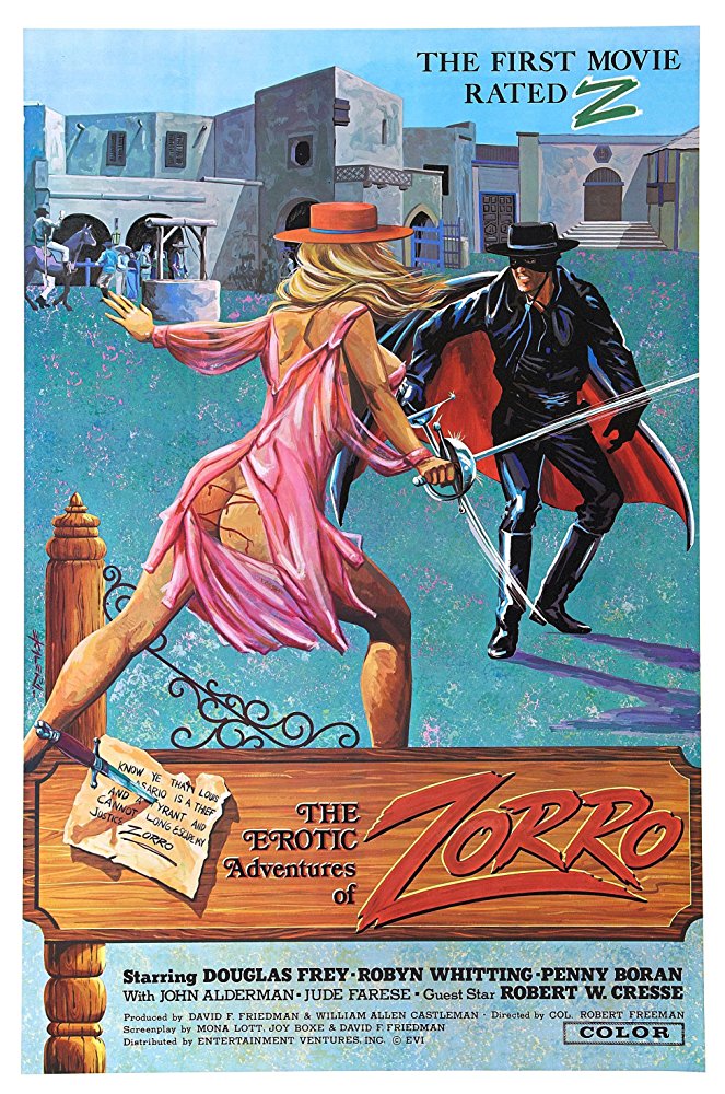 As Aventuras Eróticas de Zorro - Cartazes