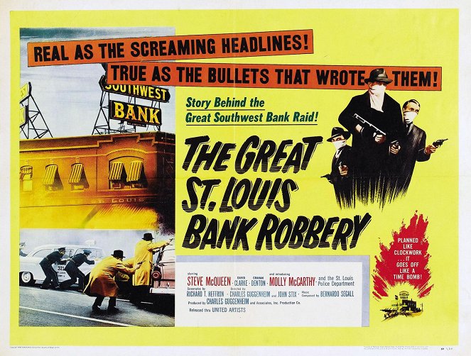 Velká bankovní loupež v Saint Louis - Plakáty