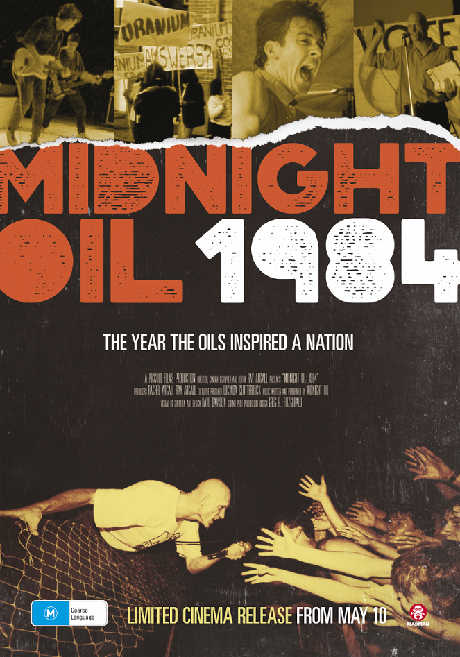Midnight Oil: 1984 - Carteles